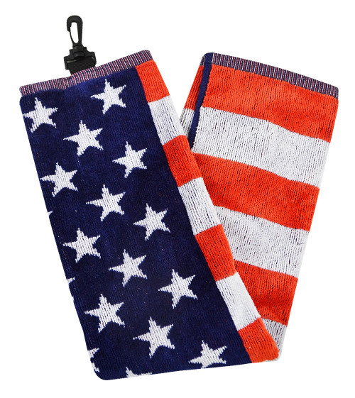 Hot-Z Golf USA Towel *USA* w/ Ray Cook Brush - Image 1