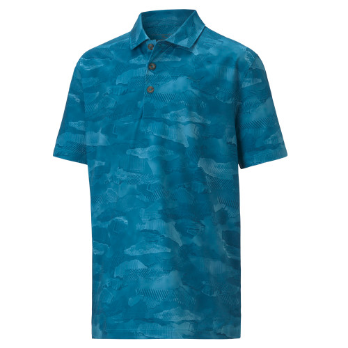 Puma Golf Junior Boys Solar Camo Polo - Image 1